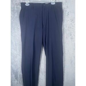 FootJoy Mens Performance Golf Pants Navy Blue Stretch Flat Front 32x30 FJ Logo